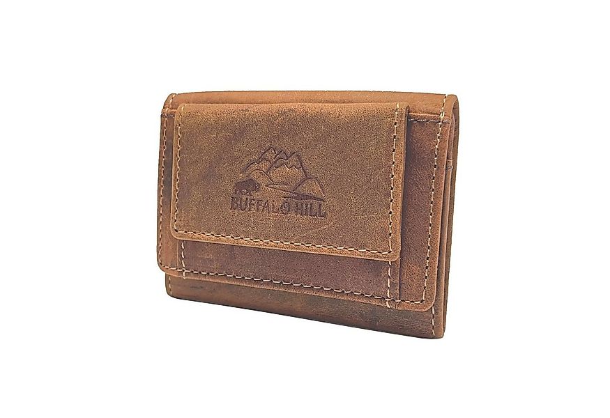 Buffalo Hill Mini Geldbörse,Büffelleder Portemonnaie >7 günstig online kaufen