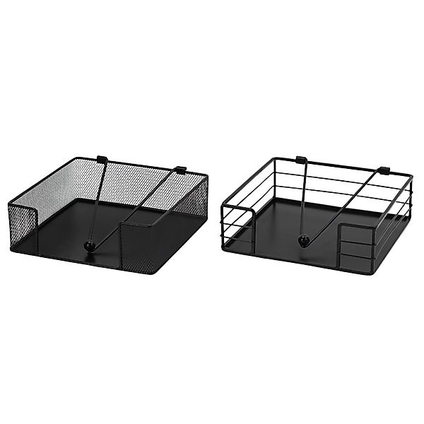 Boltze Serviettenhalter Boran 2-fach Sortiert 6 cm x 19 cm x 19 cm Schwarz günstig online kaufen
