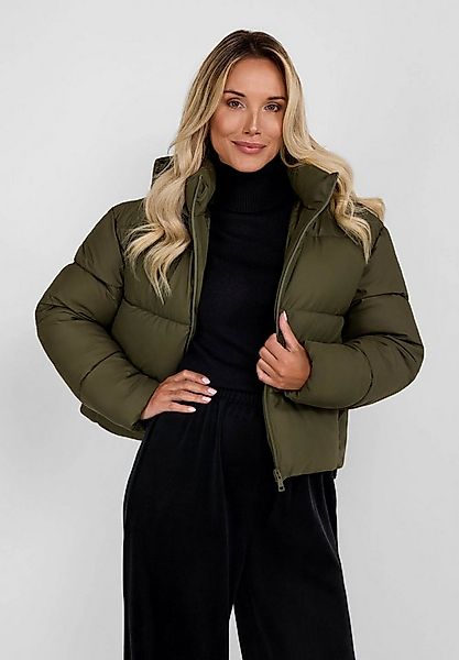 Respect Winterjacke Kurze Steppjacke mit Kapuze, hohem Kragen, wasserabweis günstig online kaufen