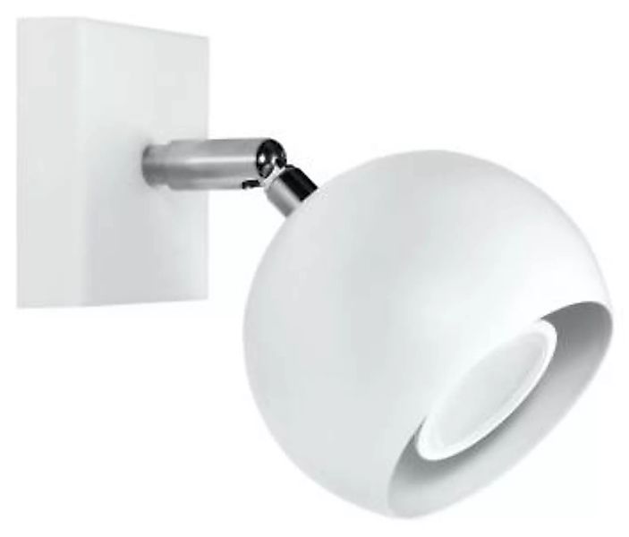 Spot Strahler Weiß rund GU10 Ø15cm klein Retro Design günstig online kaufen