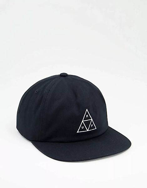 HUF – Essentials – Kappe in Schwarz mit dreieckigem Logo günstig online kaufen