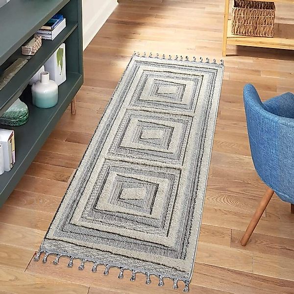 Carpet City Hochflor-Teppich »VALENCIA 940«, rechteckig, 20 mm Höhe, Läufer günstig online kaufen