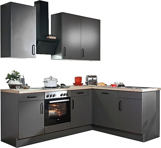 wiho Küchen Winkelküche »"Simi", mit verstellbaren Füßen, wahlweise mit E-G günstig online kaufen