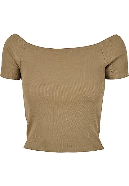 URBAN CLASSICS T-Shirt "Urban Classics Damen Ladies Off Shoulder Rib Tee", günstig online kaufen