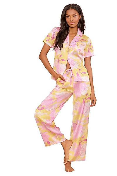 LIPSY Pyjama Lipsy Satin-Schlafanzug, kurzer Arm, Kurzgröße (2 tlg) günstig online kaufen