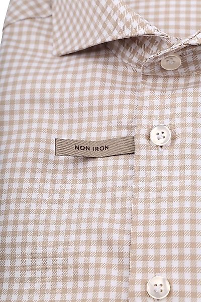 John Miller Hemd Kariert Beige - Größe 44 günstig online kaufen