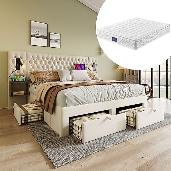 HAUSS SPOLE Polsterbett Polsterbett 160×200cm, 2 günstig online kaufen