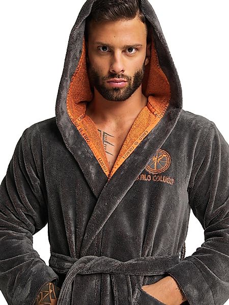 CARLO COLUCCI Bademantel Como, 55% Baumwolle günstig online kaufen