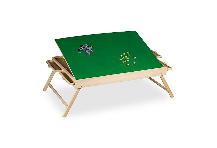 relaxdays Puzzleunterlage Puzzletisch mit 4 Schubladen, (1-tlg) günstig online kaufen