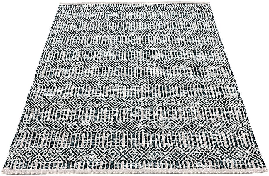 carpetfine Teppich »Kelim Oregan«, rechteckig, 5 mm Höhe, Wendeteppich aus günstig online kaufen
