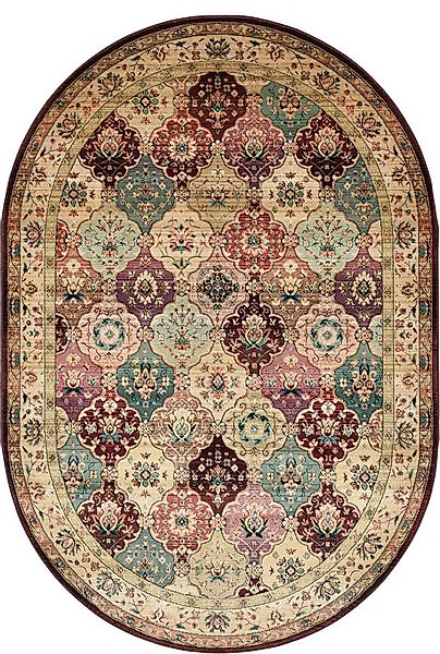 THEKO Teppich Gabiro 208, oval, Höhe: 10 mm, Orient-Optik, ideal im Wohnzim günstig online kaufen