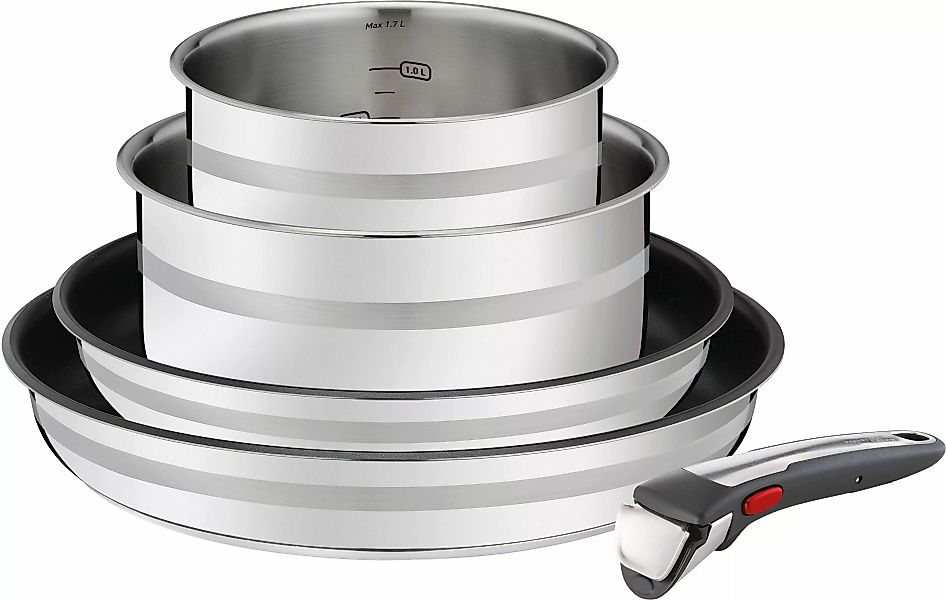 Tefal Pfannen-Set »Jamie Oliver Ingenio G6«, Edelstahl, (Set, 5 tlg., Bratp günstig online kaufen