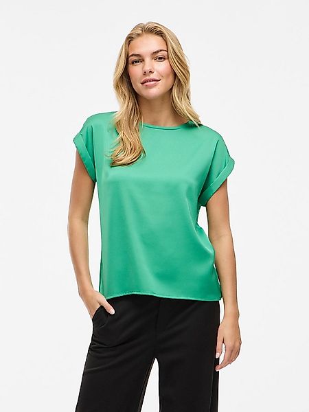 Vila Kurzarmshirt VIELLETTE S/S SATIN TOP - NOOS Satin Optik günstig online kaufen