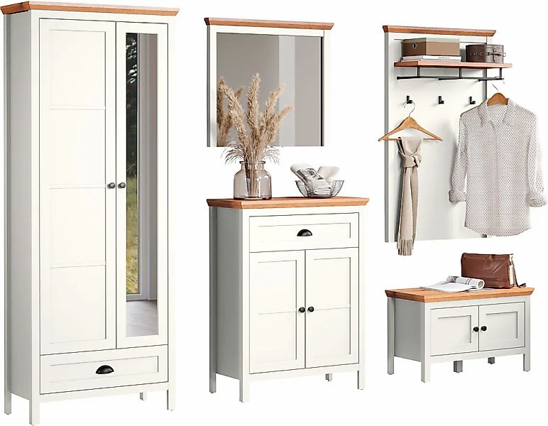 Home affaire Garderoben-Set "Vienna", (5 St.), Komplettset bestehend aus: S günstig online kaufen