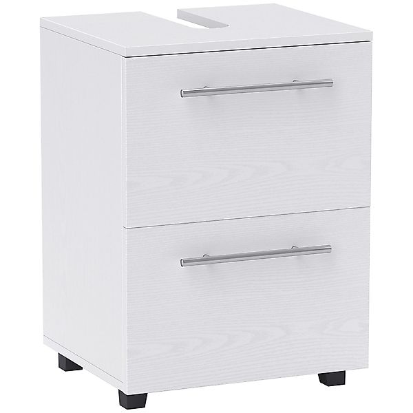 HOMCOM Waschbeckenunterschrank Spanplatte 41,5L x 35,5B x 59H cm Weiß günstig online kaufen