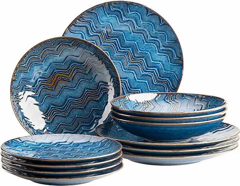 MÄSER Tafelservice »AQUAMARINE, Geschirr-Set, Steinzeug« günstig online kaufen