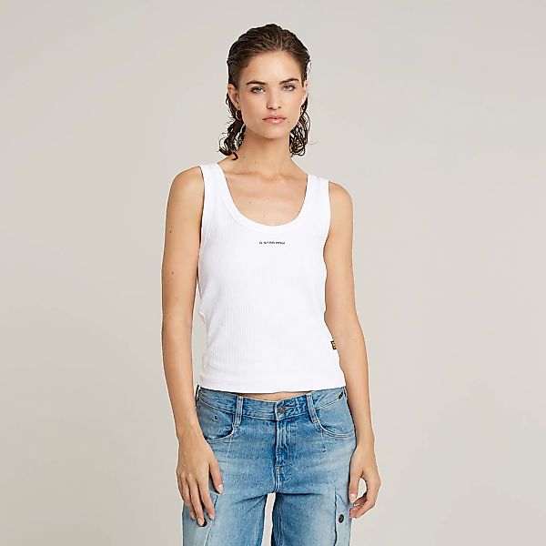 G-STAR Tanktop "Slim Rib Tank", mit Markenschriftzug auf der Brust günstig online kaufen