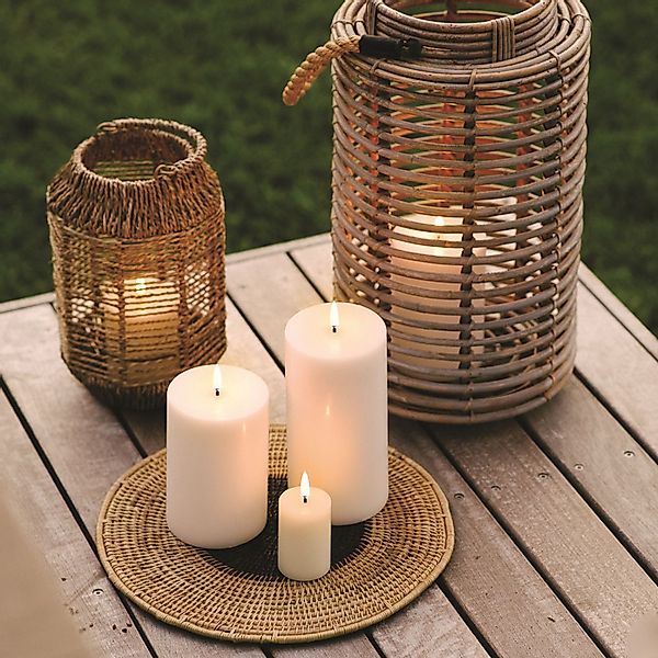 UYUNI Lighting LED-Kerze Stumpenkerze Nordic White günstig online kaufen