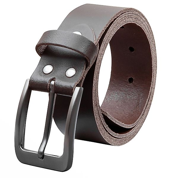 COLOGNEBELT Ledergürtel OM411-SL-Dunkelbraun MADE IN GERMANY, günstig online kaufen