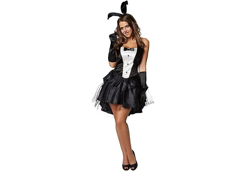 dressforfun Kostüm Frauenkostüm Sexy Bunny, Sexy Neckholderkleid in Schwarz günstig online kaufen