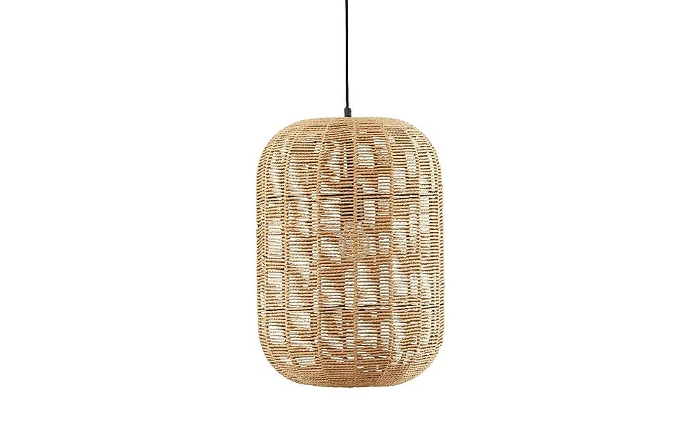 Trio Pendelleuchte  1-flammig  Sisal braun `groß ´   ¦ braun ¦ Maße (cm): H günstig online kaufen