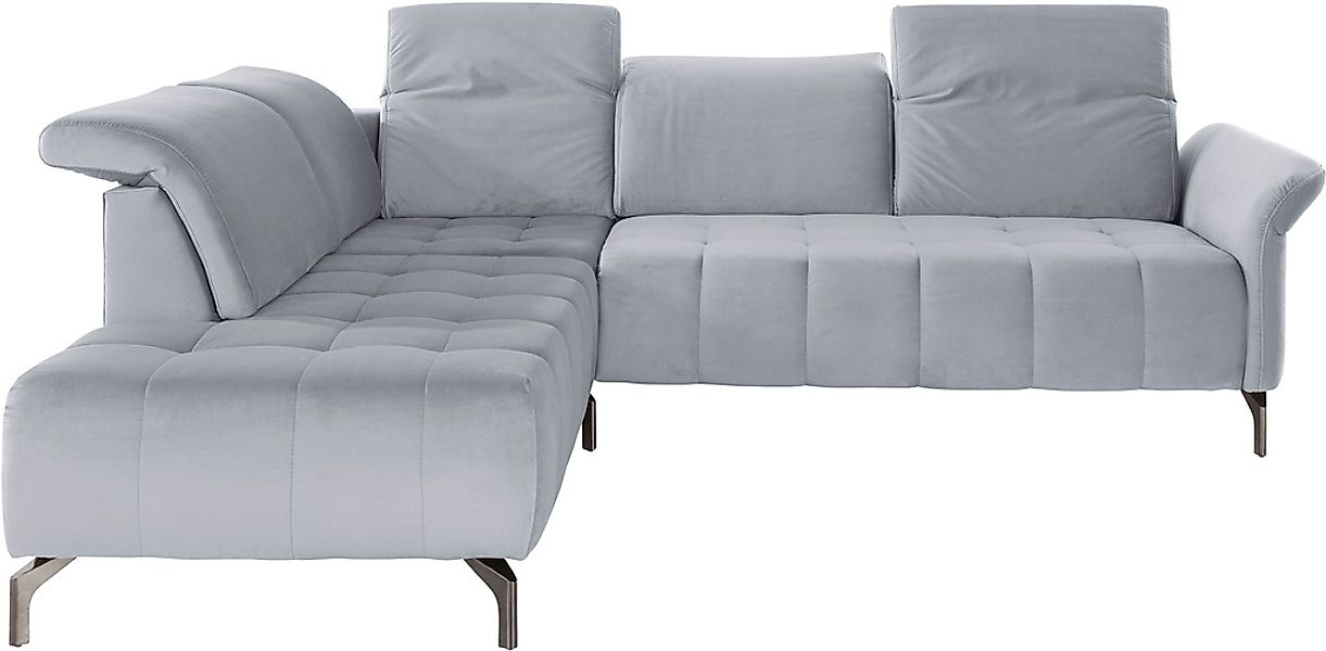 INOSIGN Ecksofa »Fresh L-Form«, Federkern, wahlweise Kopfteilverstellung un günstig online kaufen