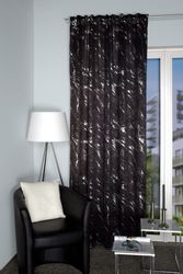 HOME WOHNIDEEN Vorhang Verdunkelungsvorhang FORCE, Silberdruck, günstig online kaufen