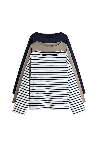 The Set T-Shirt The Set T-Shirts mit U-Boot-Ausschnitt, 3er-Pack (3-tlg) günstig online kaufen