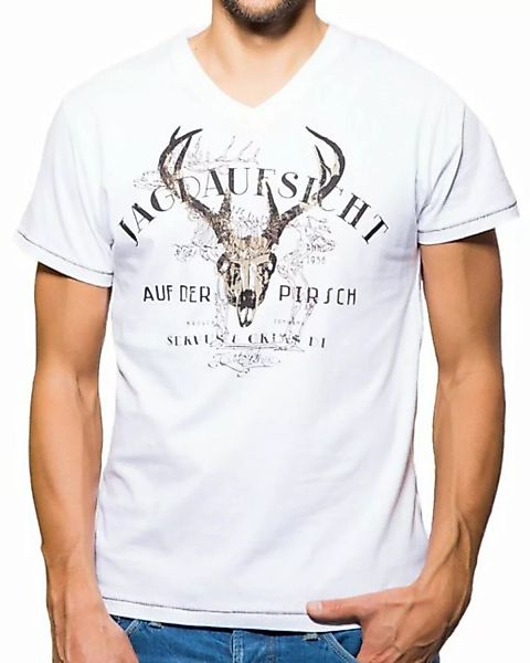 Krüger Madl T-Shirt Krüger BUAM T-Shirt Jagdaufsicht - Weiß günstig online kaufen