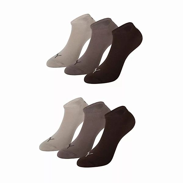 Puma 6 Paar Socken Invisible Unisex Sneakers 2x3er Pack - Braun/Walnut/Safa günstig online kaufen