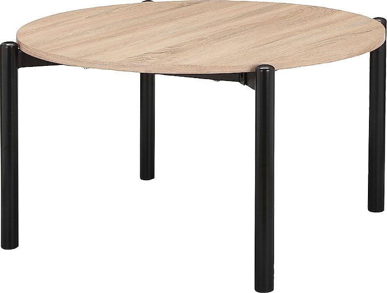 Home affaire Couchtisch »Retiers«, (1 St.), Gestell aus Metall schwarz, Tis günstig online kaufen