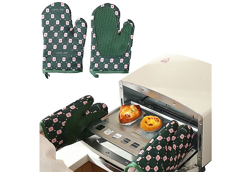 Mutig Topfhandschuhe Ofenhandschuhe 2-teiliges Set, Hitzebestaendig bis 300 günstig online kaufen