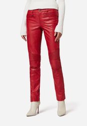 RICANO Lederhose Donna Lederhose mit Biker-Elementen günstig online kaufen
