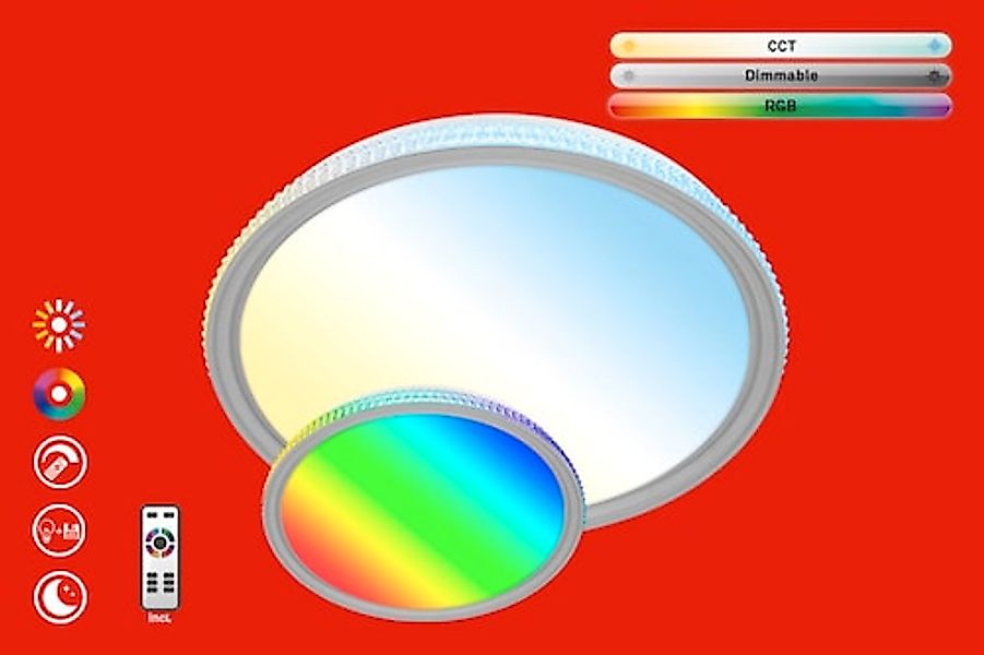 Briloner Leuchten LED Deckenleuchte »KRISTA«. LED fest verbaut, 40 Watt, 30 günstig online kaufen