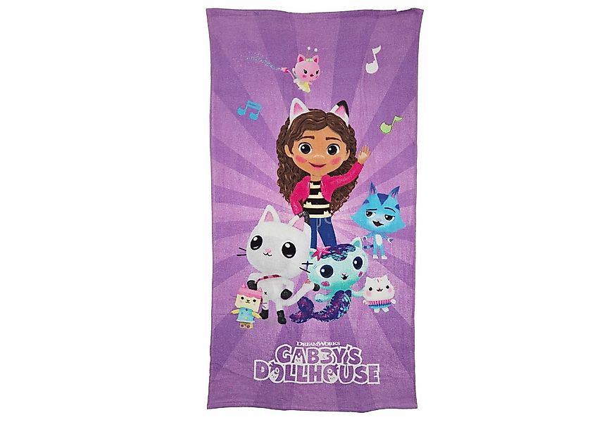 Gabby's Dollhouse Strandtuch Gabbys Dollhouse Strandtuch Handtuch Badetuch günstig online kaufen