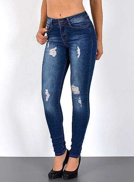 ESRA Skinny-fit-Jeans S600 Damen Skinny Fit günstig online kaufen