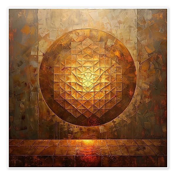 Posterlounge Poster DejaReve, Heilige Geometrie, Malerei günstig online kaufen