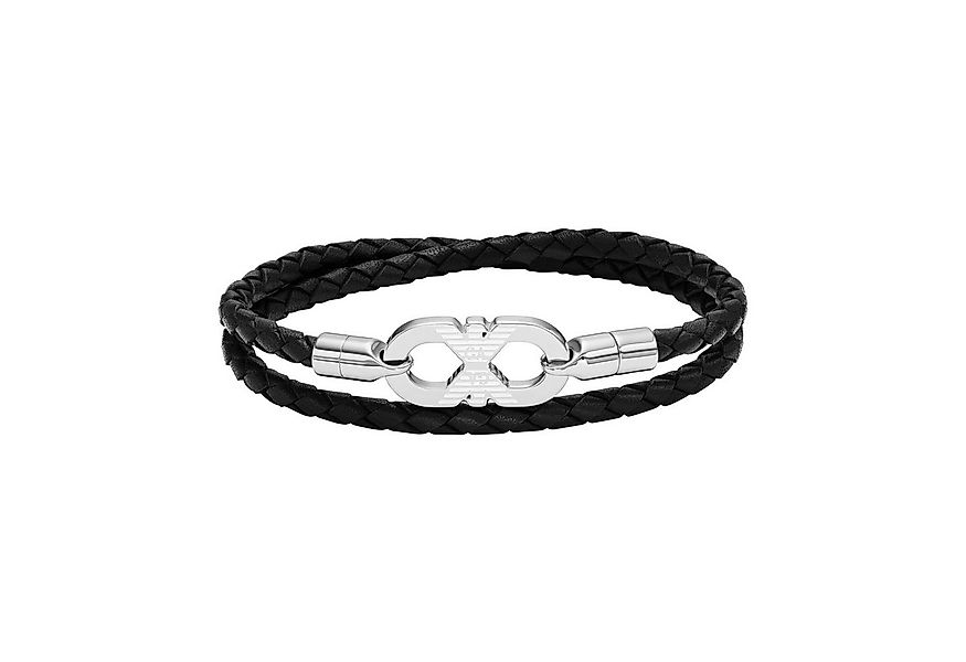 Emporio Armani Wickelarmband Schmuck Geschenk Edelstahl, Leder günstig online kaufen