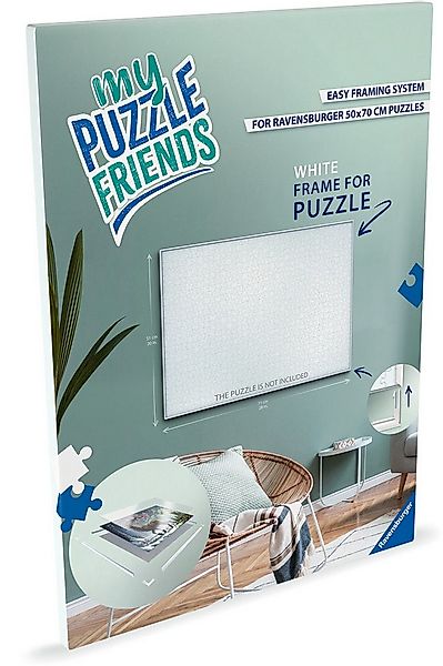 Ravensburger Puzzle Puzzle Zubehör Rahmen weiß für 1000 Teile Puzzle 120012 günstig online kaufen