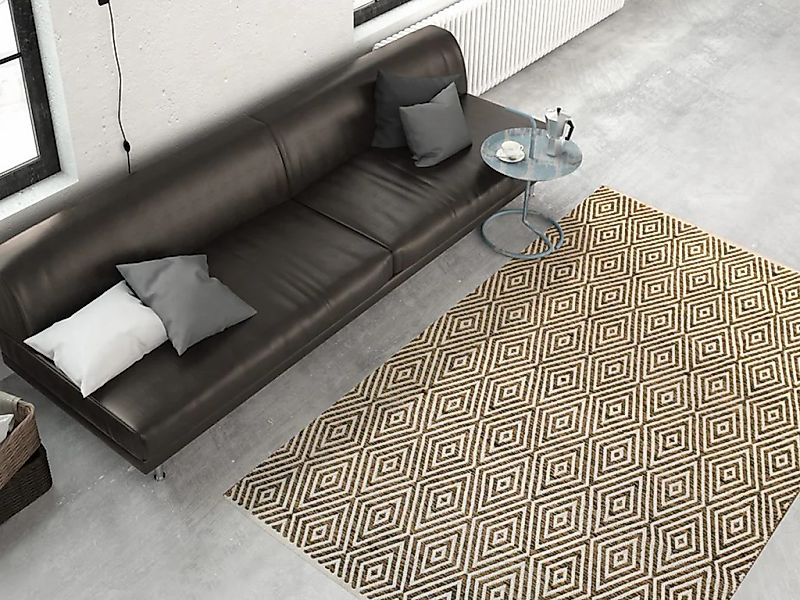 calo-deluxe Teppich "Luba 333" rechteckig 7 mm Höhe reine Baumwolle, Wohnzi günstig online kaufen