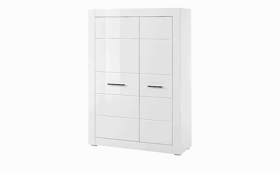 Highboard  Bristol ¦ weiß ¦ Maße (cm): B: 100 H: 142 T: 35.0 Kommoden & Sid günstig online kaufen