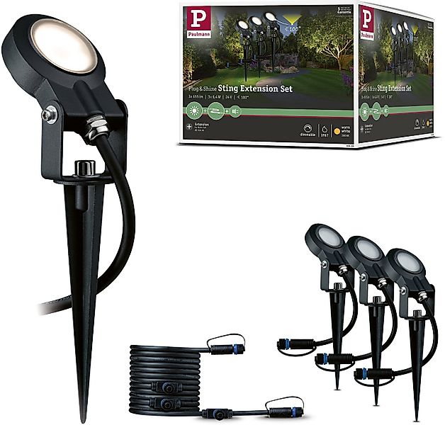 Paulmann LED Gartenstrahler Plug & Shine, Plug & Shine, LED fest integriert günstig online kaufen