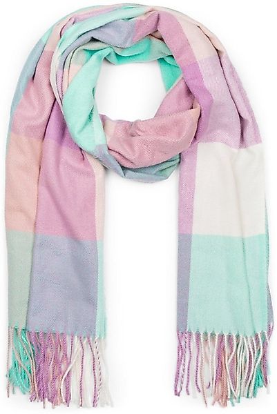 styleBREAKER Modeschal Weicher karierter Schal mit Fransen, (1-St) günstig online kaufen