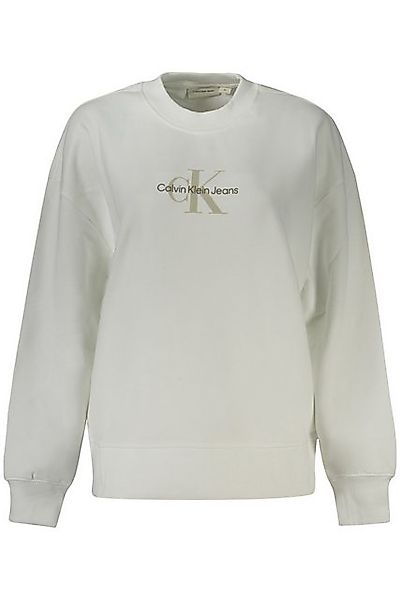 Calvin Klein Jeans Sweatshirt Stylischer Damen-Pullover in Weiß aus 95% günstig online kaufen