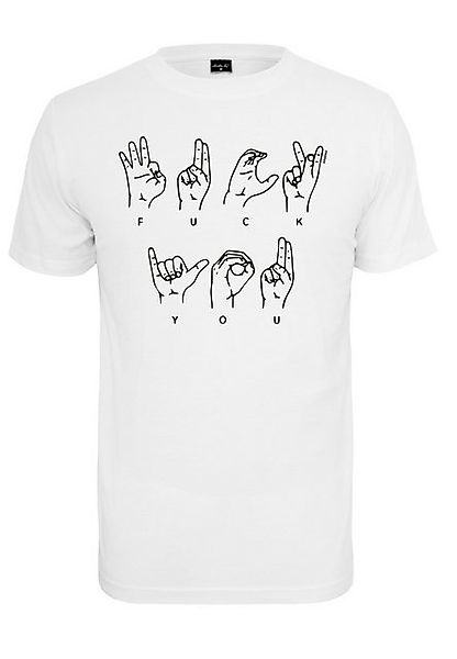 MisterTee T-Shirt MisterTee Herren FU Sign Language Tee (1-tlg) günstig online kaufen