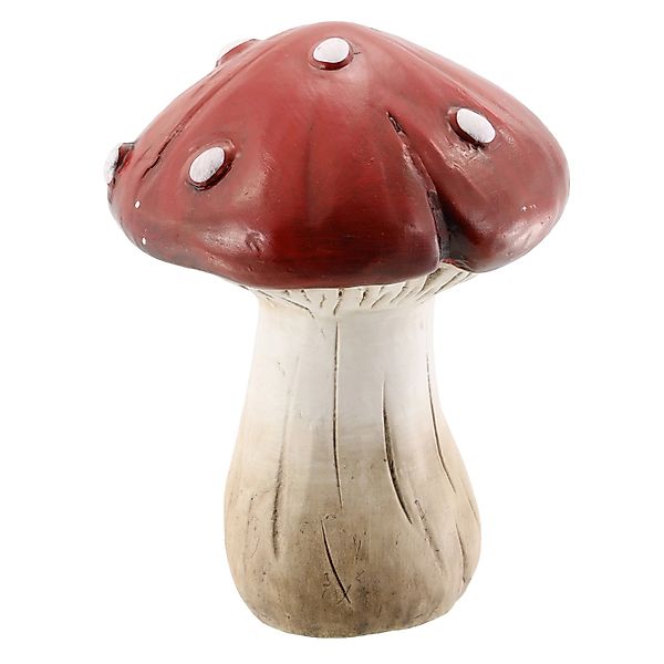 Pilz aus Keramik 8 cm x 11 cm Rot-Braun günstig online kaufen
