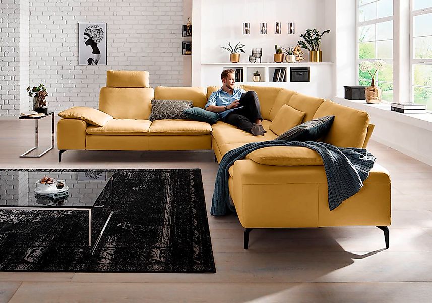W.SCHILLIG Ecksofa "valentinoo, Designsofa, elegant und bequem, L-Form" mit günstig online kaufen