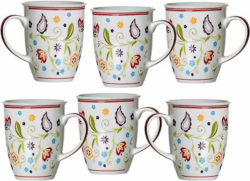 Ritzenhoff & Breker Becher »Doppio Shanti, 6-teilig«, (Set, 6 tlg.), Paisle günstig online kaufen