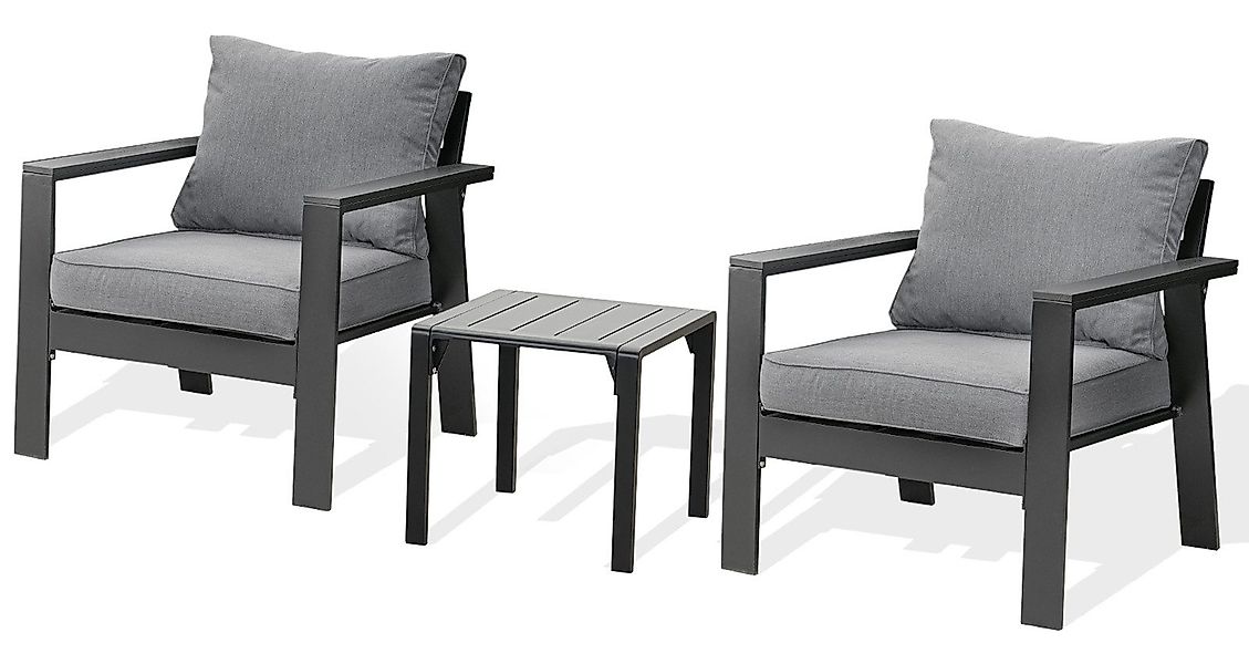 MeXo Gartenlounge-Set Lounge Gartenmöbelset Aluminium, (Kleine günstig online kaufen