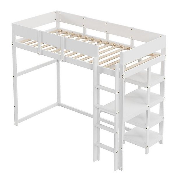 Gotagee Kinderbett Hochbett 90x200cm Bettgestell Einzelbett Funktionsbett J günstig online kaufen